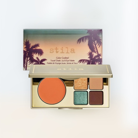 Stila New Color Cocktail travel cheek, lip & eye palette in Tequila Sunrise - Picture 1 of 10
